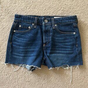 RAG & BONE Dre Cutoff Denim Shorts Cambria Dark Wash 24 - Nearly New